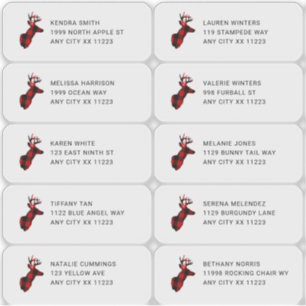 Pegatina Lumberjack Buck Head Guest Address Labs