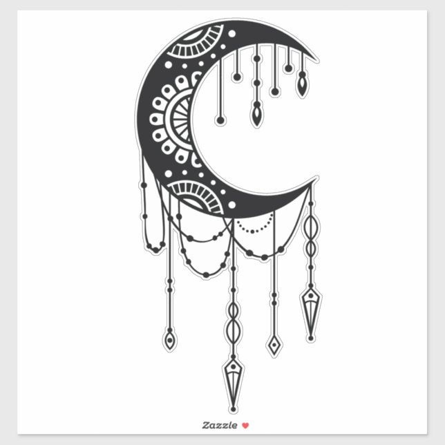 Pegatina Luna Bohemiana (Hoja)