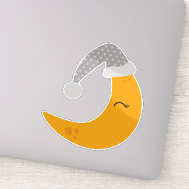 Pegatina Luna Durmiente, Cápsula Nocturna, Luna Cuidada, Lu