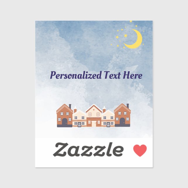 Pegatina Luna y sol (Hoja)