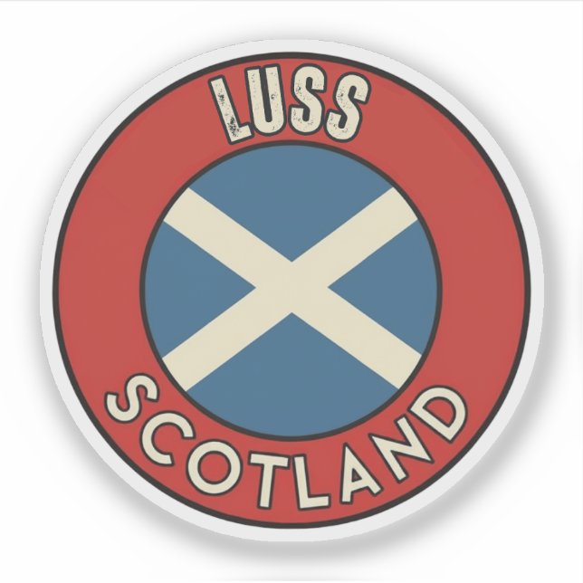 Pegatina Luss, Escocia (Anverso)