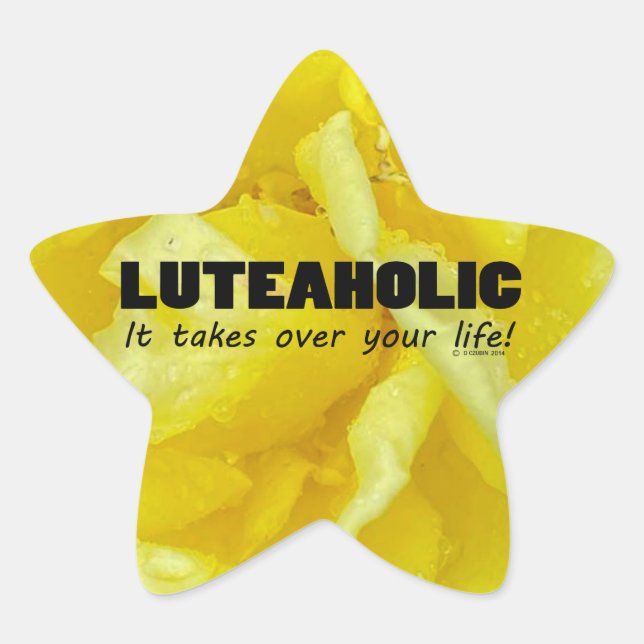 Pegatina Luteaholic Life Star (Anverso)