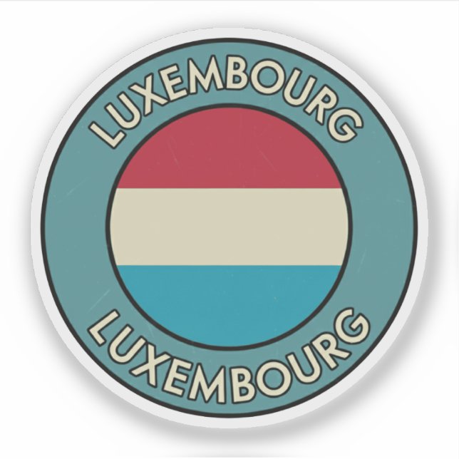 Pegatina Luxemburgo (Anverso)