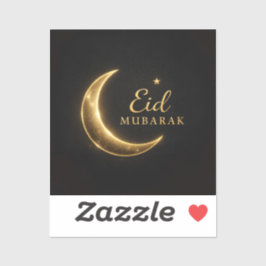 Pegatina Luxury Black & Gold Eid Mubarak Stickers– Elegant