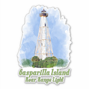 Pegatina Luz de la cadena trasera de la isla Gasparilla - F