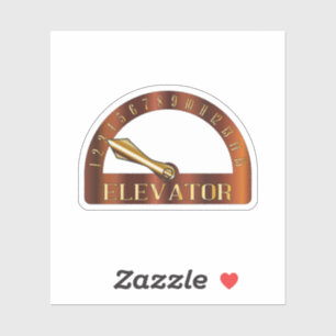 Pegatina Luz testigo del piso del elevador aislado