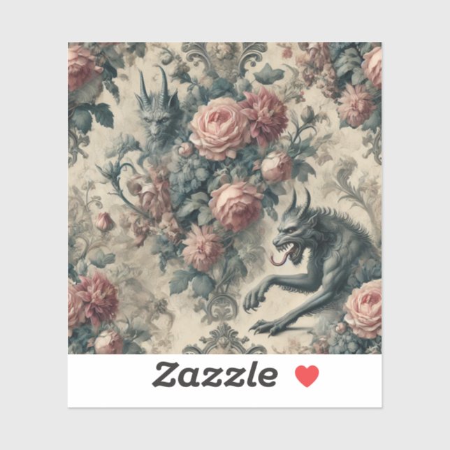 Pegatina Lycans & Lullabies – Gothic Victorian Design (Hoja)