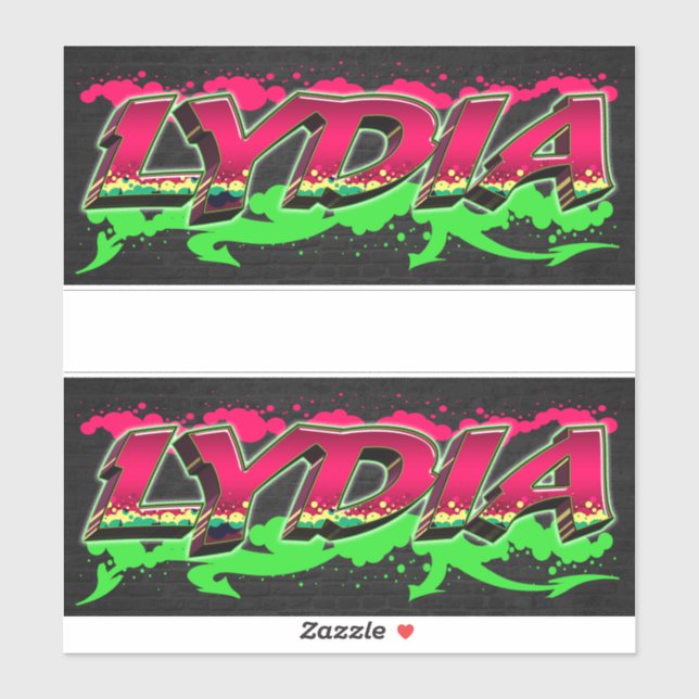 Pegatina Lydia Vorname Name Graffiti Aufkleber Sticker (Hoja)
