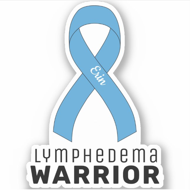 Pegatina Lymphedema Warrior Vinyl (Anverso)
