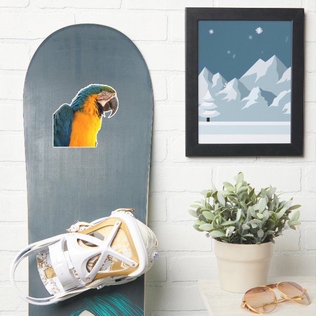 Pegatina Macao azul (snowboard)