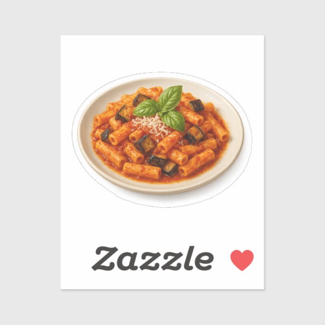 Pegatina Maccheroni alla Norma Sticker (Hoja)
