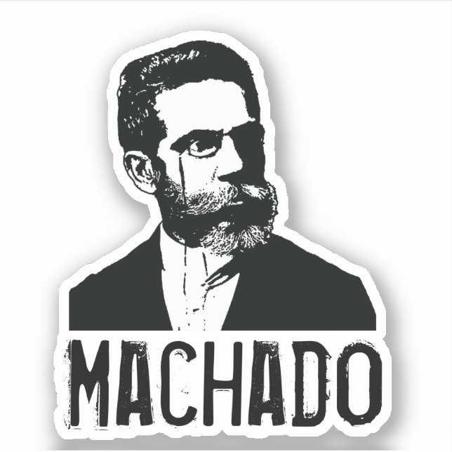 Pegatina Machado de Assis (Anverso)