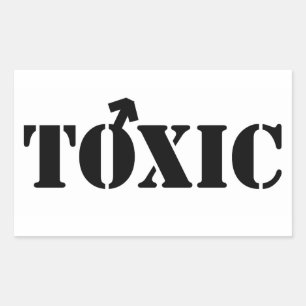 Pegatina macho tóxico — Tipo de letra del patrón