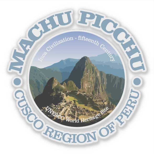 Pegatina Machu Picchu (Anverso)