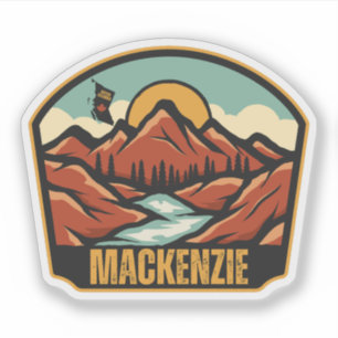 Pegatina Mackenzie, Columbia Británica