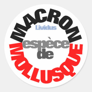 Pegatina Macron espèce de Mollusque
