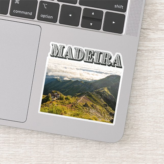 Pegatina Madeira PIco Ruivo view, Travel Photo  (Detalle)