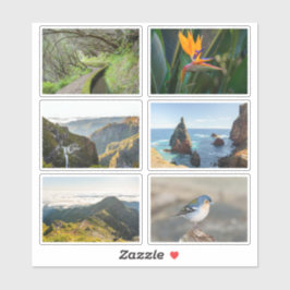 Pegatina Madeira Portugal Travel Photography Sticker sheet