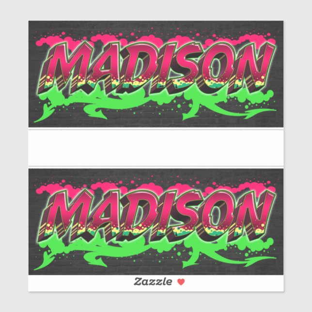 Pegatina Madison Vorname Name Graffiti Aufkleber Sticker (Hoja)