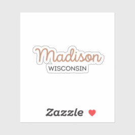 Pegatina Madison Wisconsin