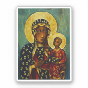Pegatina Madonna negra de Częstochowa