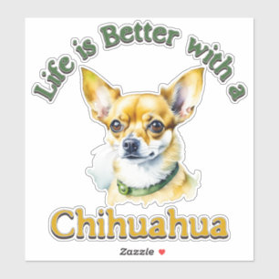 Pegatina Madre de perro de Chihuahua, regalo de papá de per