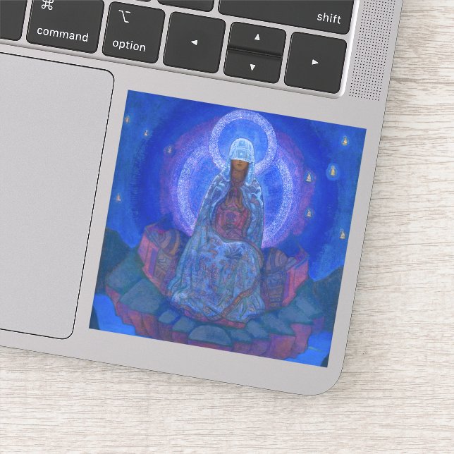 Pegatina Madre del mundo, 1924 por Nicholas Roerich (Detalle)