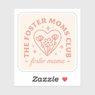 Pegatina Madre madre adopción del club mama estética floral