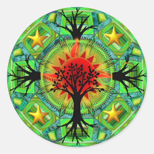 Pegatina Madre Tierra (Anverso)