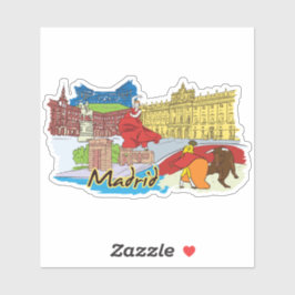 Pegatina madrid