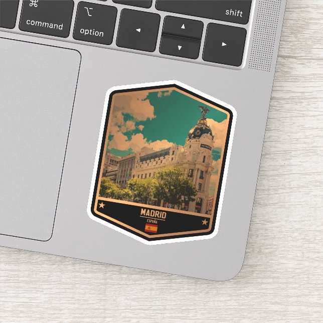 Pegatina Madrid (Detalle)