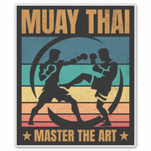 Pegatina Maestría Muay Thai, Practicante del Boxeo Artístic