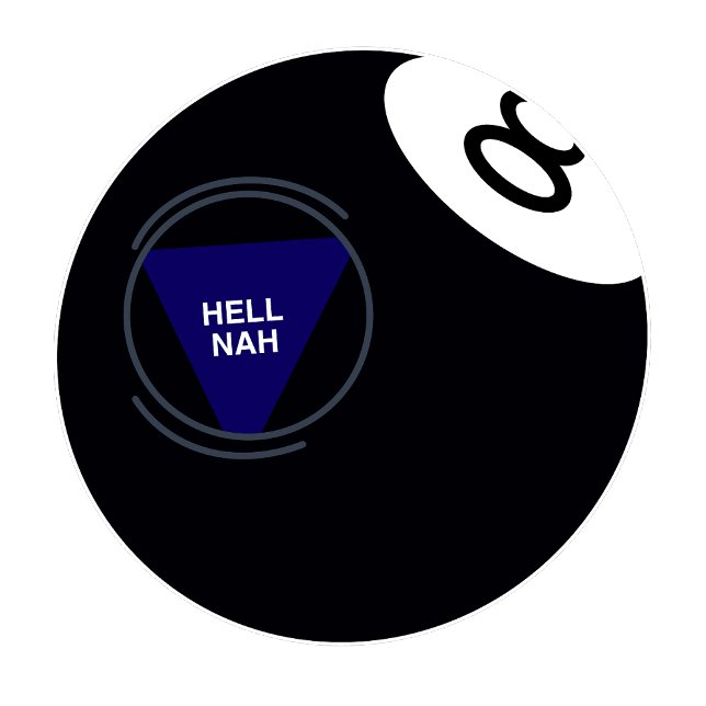 Pegatina Magic 8 Ball Am I Stupid? Ironic Bowling Ball (Subido por el creador)
