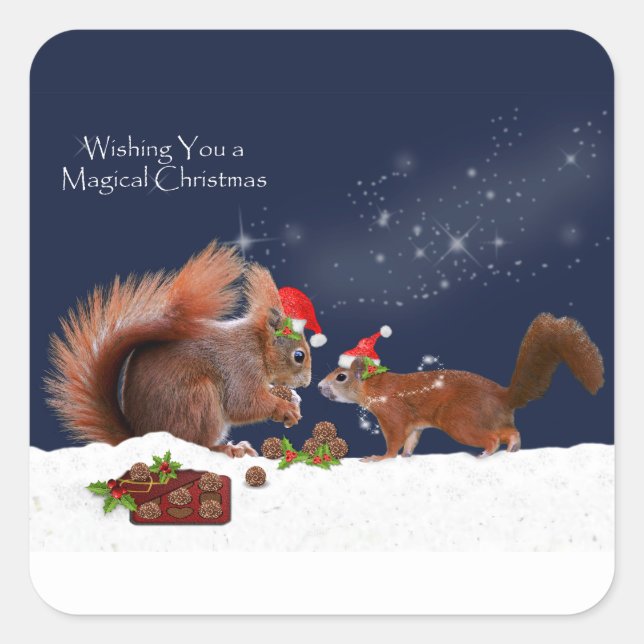 Pegatina mágica de Navidad (Anverso)