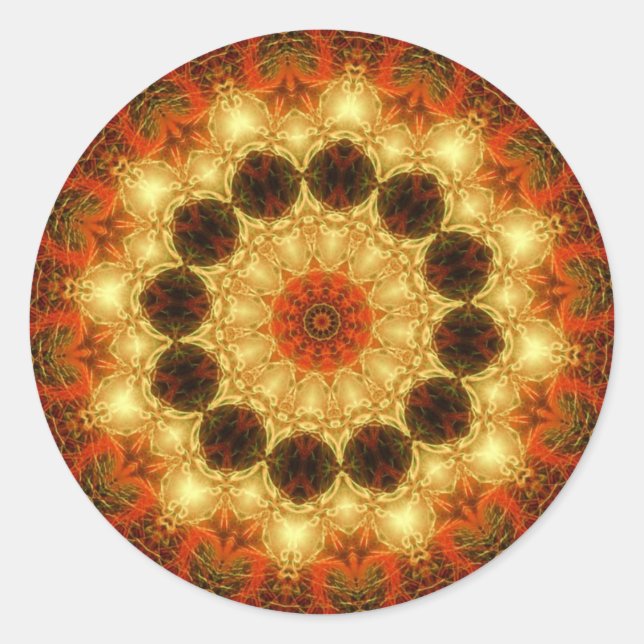 Pegatina mágico de amor dorado (Anverso)