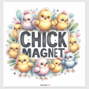 Pegatina Magnate de polluelos para niños pequeños