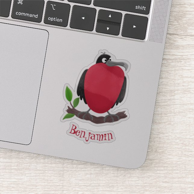 Pegatina Magnífico personalizado de pájaro fragata (Detalle)