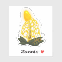 Pegatina Magnífico velo nupcial Sparkly corte de hongos ama