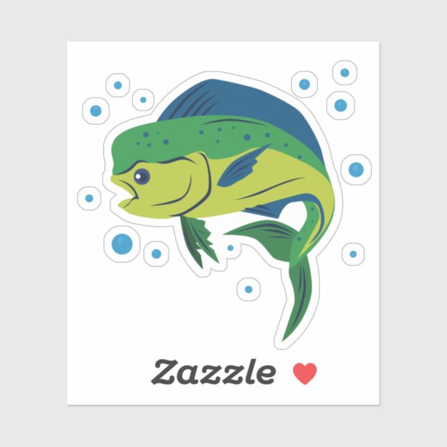 Pegatina Mahi Mahi (Hoja)