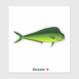 Pegatina Mahi Mahi - Pescado delfín - Dorado