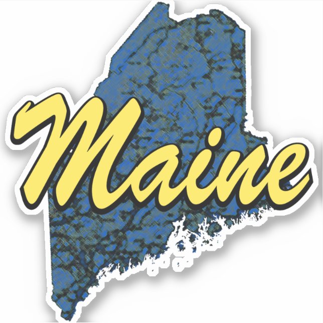 Pegatina Maine (Anverso)