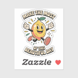 Pegatina Make the Most – Lemon Vinyl Sticker