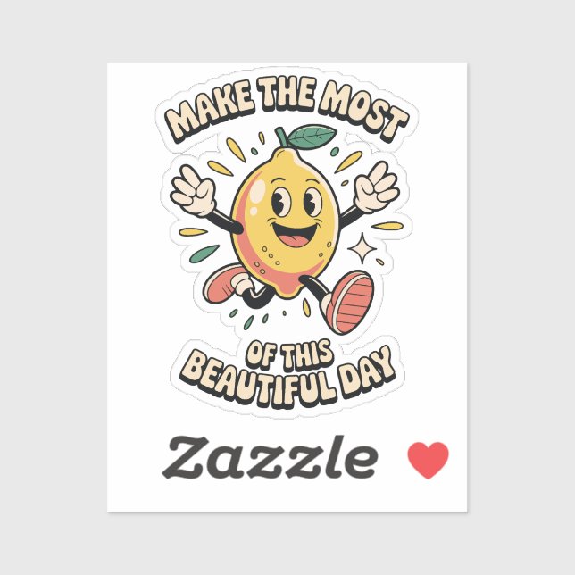 Pegatina  Make the Most – Lemon Vinyl Sticker (Hoja)