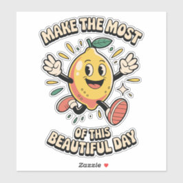 Pegatina Make the Most – Lemon Vinyl Sticker