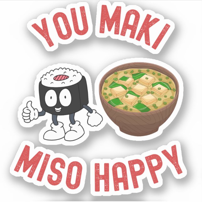 Pegatina Maki Miso Happy - Sueño lindo (Anverso)