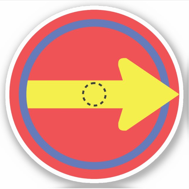 Pegatina Malabarismo de golpes (Anverso)