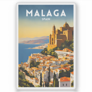Pegatina Málaga