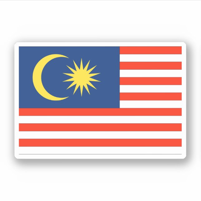 Pegatina Malasia (Anverso)