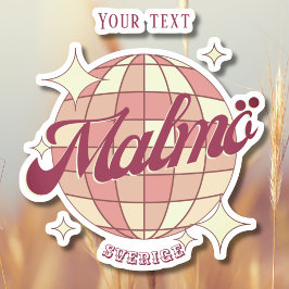 Pegatina Malmö Suecia Decoración Sverige Eurovisión 2024