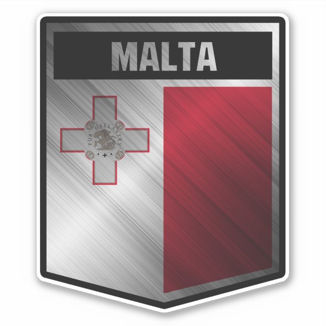 Pegatina Malta (Anverso)
